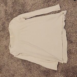 Ribbed long sleeve top